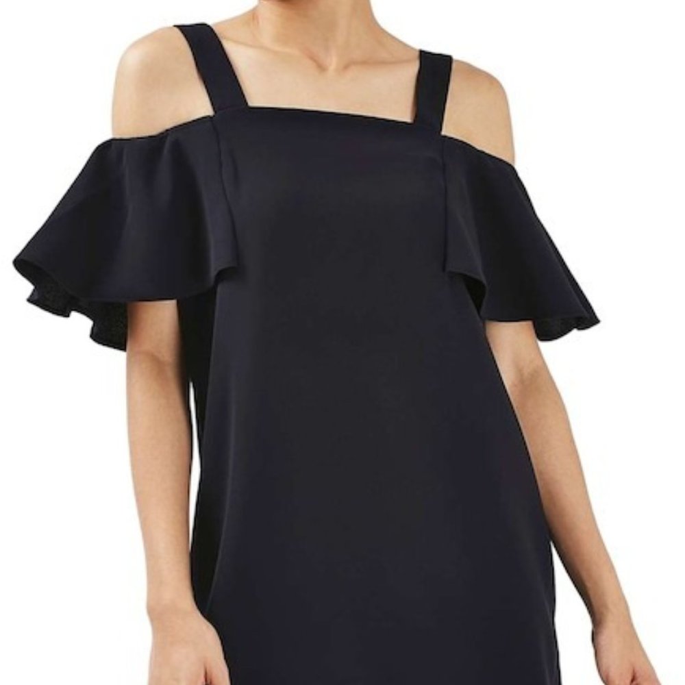 TOPSHOP Cold Shoulder Shift Dress Size 2